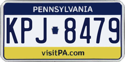 PA license plate KPJ8479
