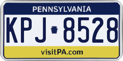 PA license plate KPJ8528