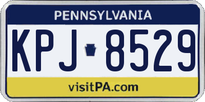 PA license plate KPJ8529