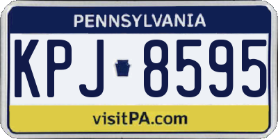 PA license plate KPJ8595