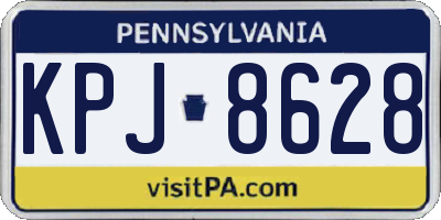 PA license plate KPJ8628
