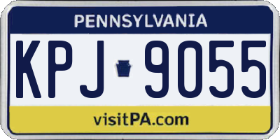PA license plate KPJ9055