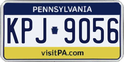 PA license plate KPJ9056
