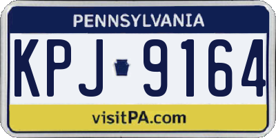 PA license plate KPJ9164