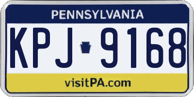 PA license plate KPJ9168