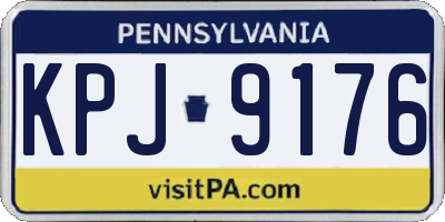 PA license plate KPJ9176