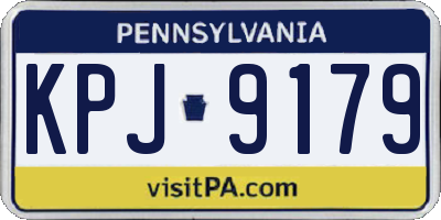PA license plate KPJ9179