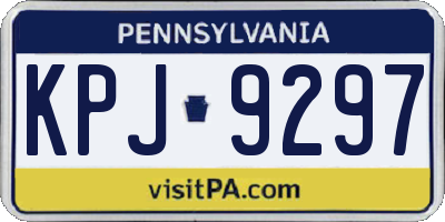 PA license plate KPJ9297