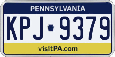 PA license plate KPJ9379