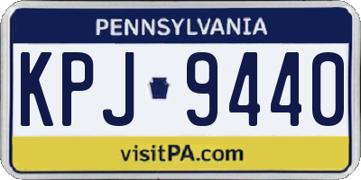 PA license plate KPJ9440