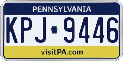 PA license plate KPJ9446