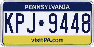 PA license plate KPJ9448