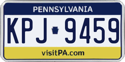 PA license plate KPJ9459