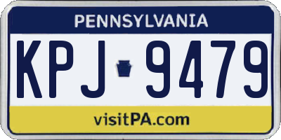 PA license plate KPJ9479
