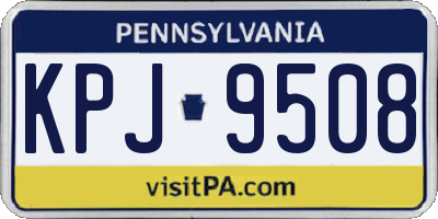 PA license plate KPJ9508