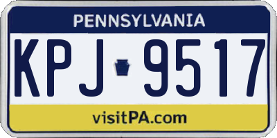 PA license plate KPJ9517