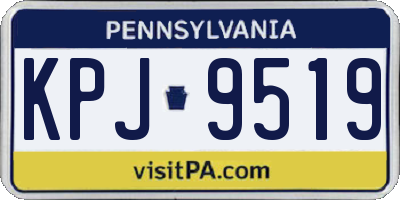 PA license plate KPJ9519