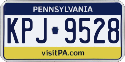 PA license plate KPJ9528