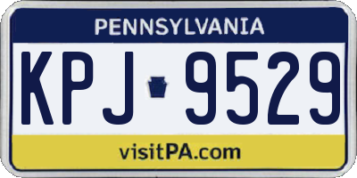 PA license plate KPJ9529