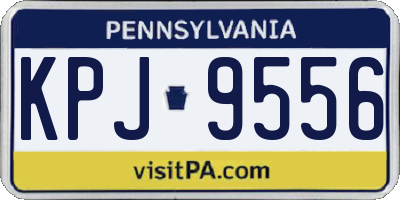 PA license plate KPJ9556