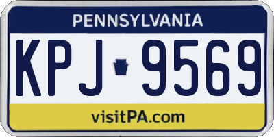 PA license plate KPJ9569