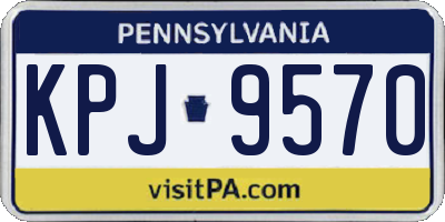 PA license plate KPJ9570