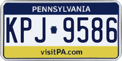 PA license plate KPJ9586