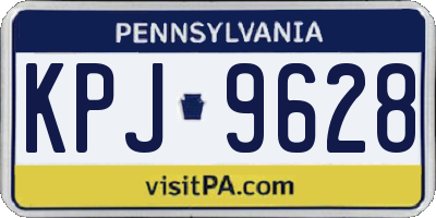 PA license plate KPJ9628