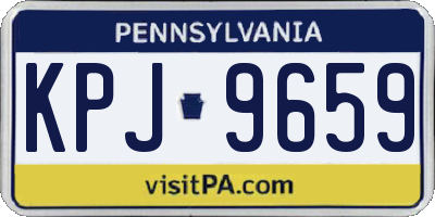 PA license plate KPJ9659