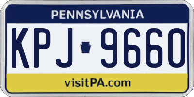 PA license plate KPJ9660