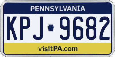 PA license plate KPJ9682
