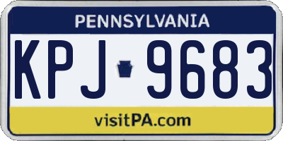 PA license plate KPJ9683