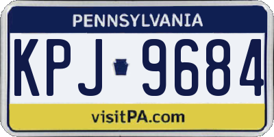 PA license plate KPJ9684
