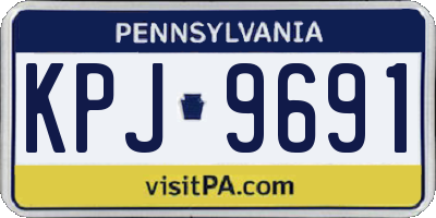 PA license plate KPJ9691