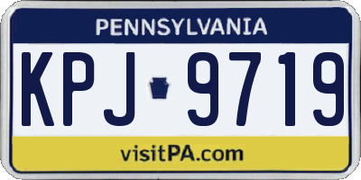 PA license plate KPJ9719