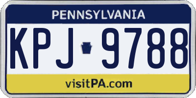 PA license plate KPJ9788