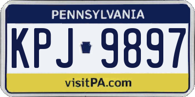 PA license plate KPJ9897