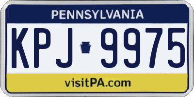 PA license plate KPJ9975