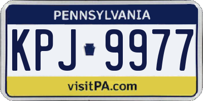 PA license plate KPJ9977