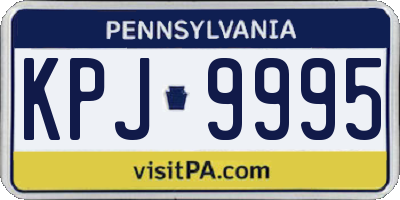 PA license plate KPJ9995