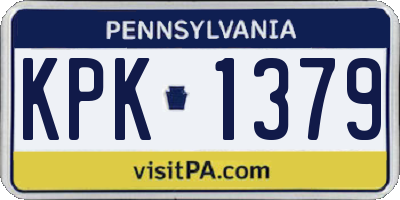 PA license plate KPK1379