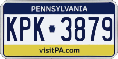 PA license plate KPK3879