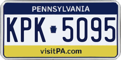 PA license plate KPK5095