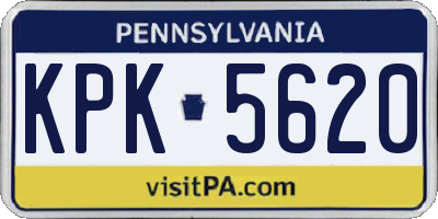 PA license plate KPK5620