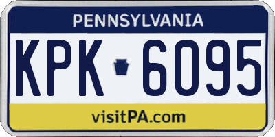 PA license plate KPK6095