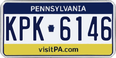 PA license plate KPK6146