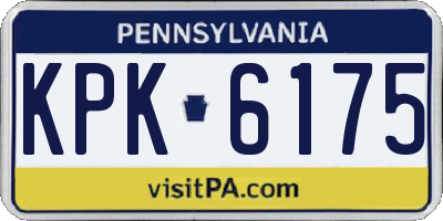 PA license plate KPK6175