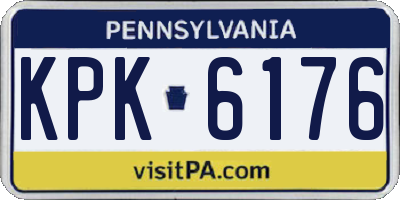 PA license plate KPK6176