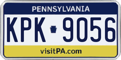 PA license plate KPK9056