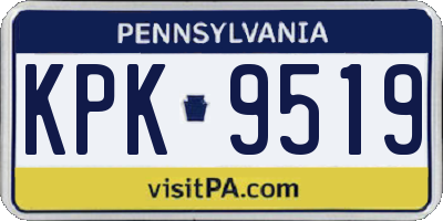 PA license plate KPK9519